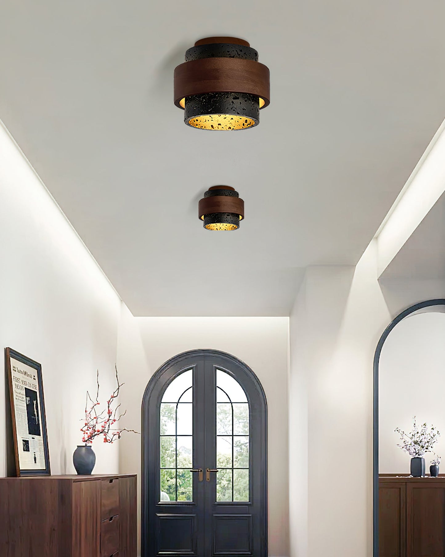 Cole Travertine Ceiling Light