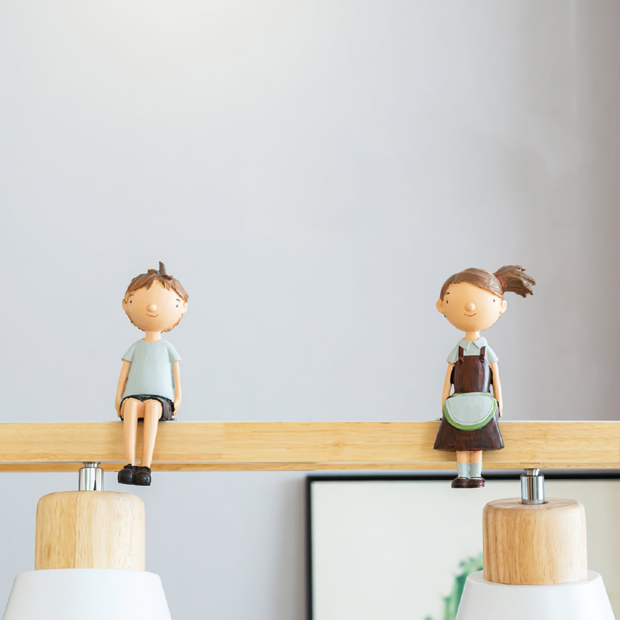 Cone Wood Chandelier