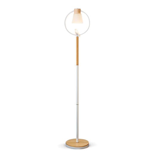 Cone Wood Floor Lamp