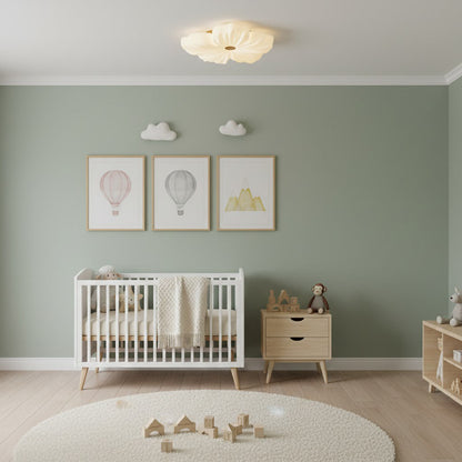 Cream Flower Ceiling Lamp