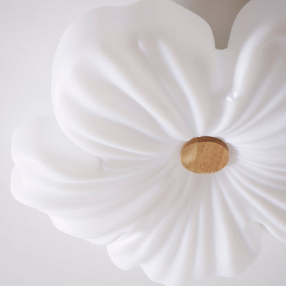 Cream Flower Ceiling Lamp