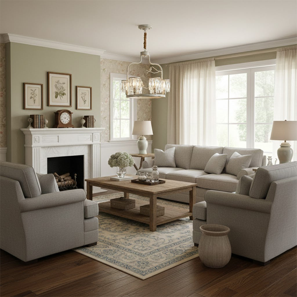 Crystal Bird Chandelier