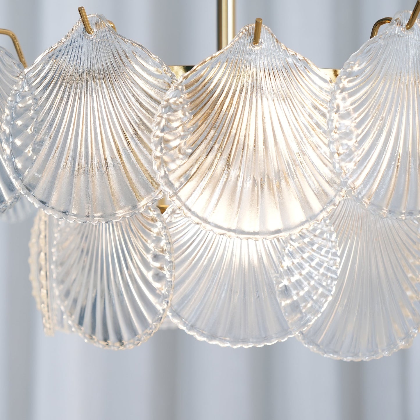Shell Glass Chandelier