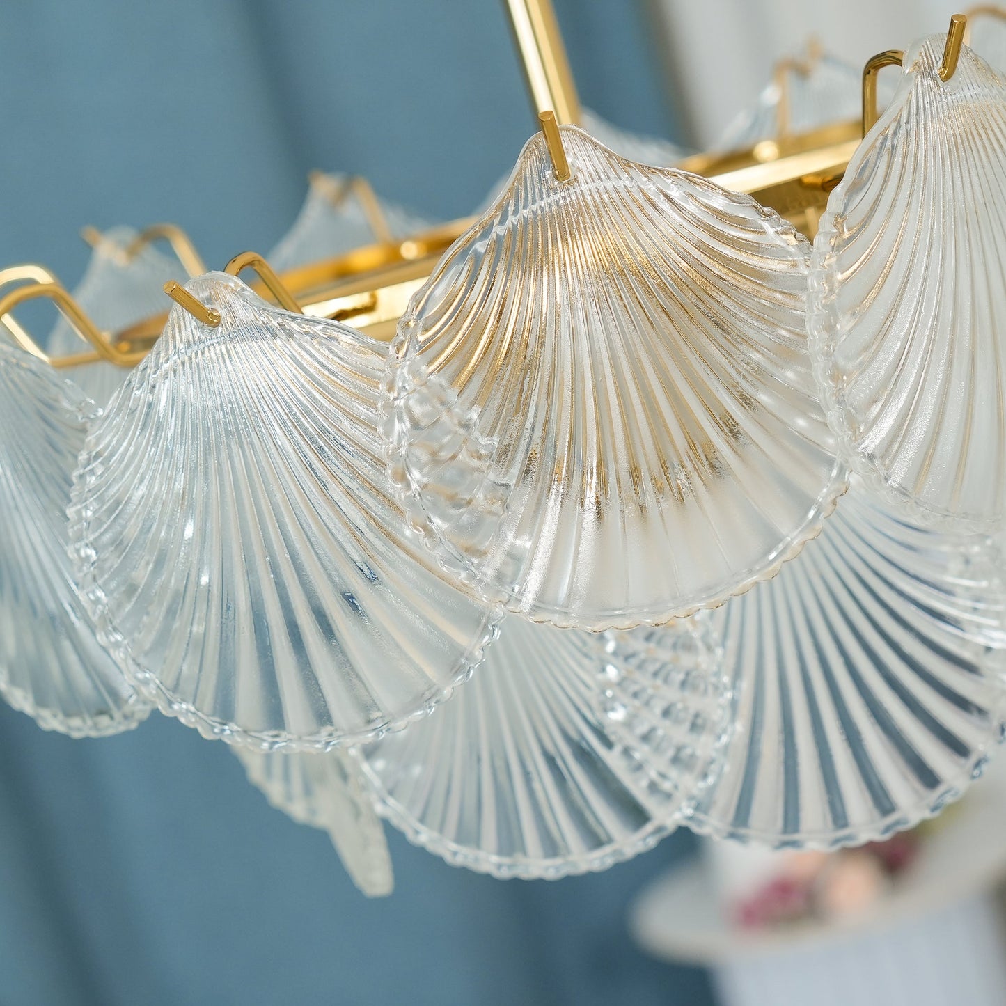 Shell Glass Chandelier