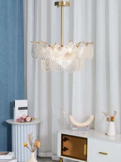 Shell Glass Chandelier
