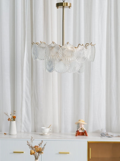 Shell Glass Chandelier
