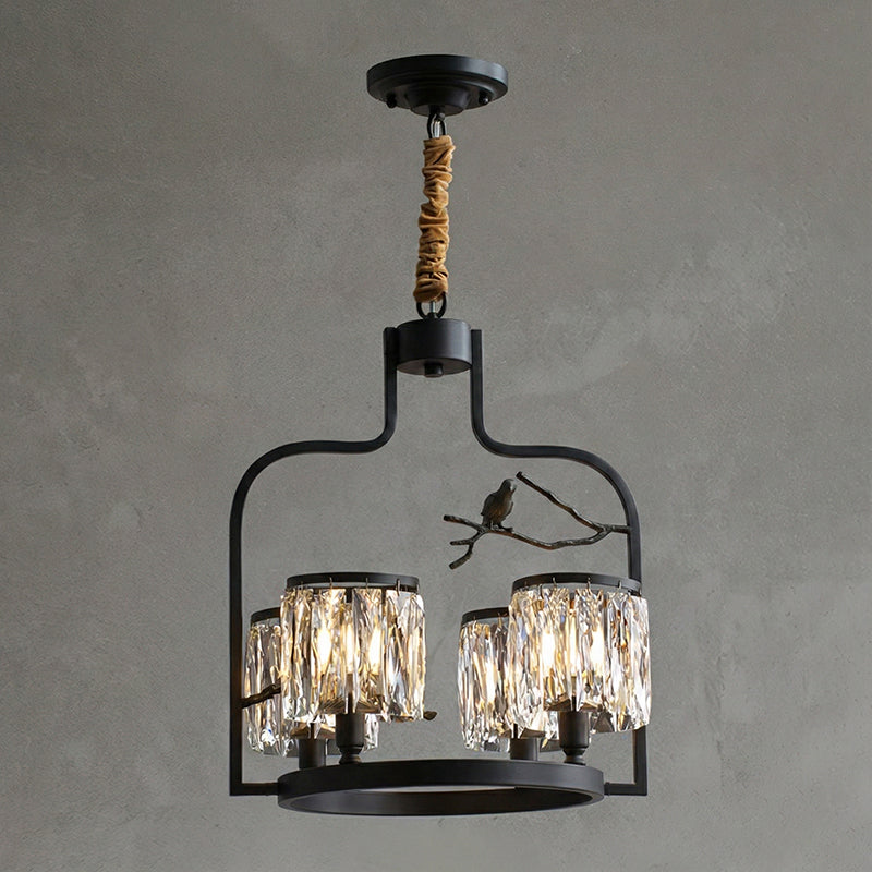 Crystal Bird Chandelier