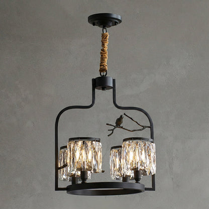 Crystal Bird Chandelier