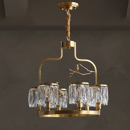 Crystal Bird Chandelier