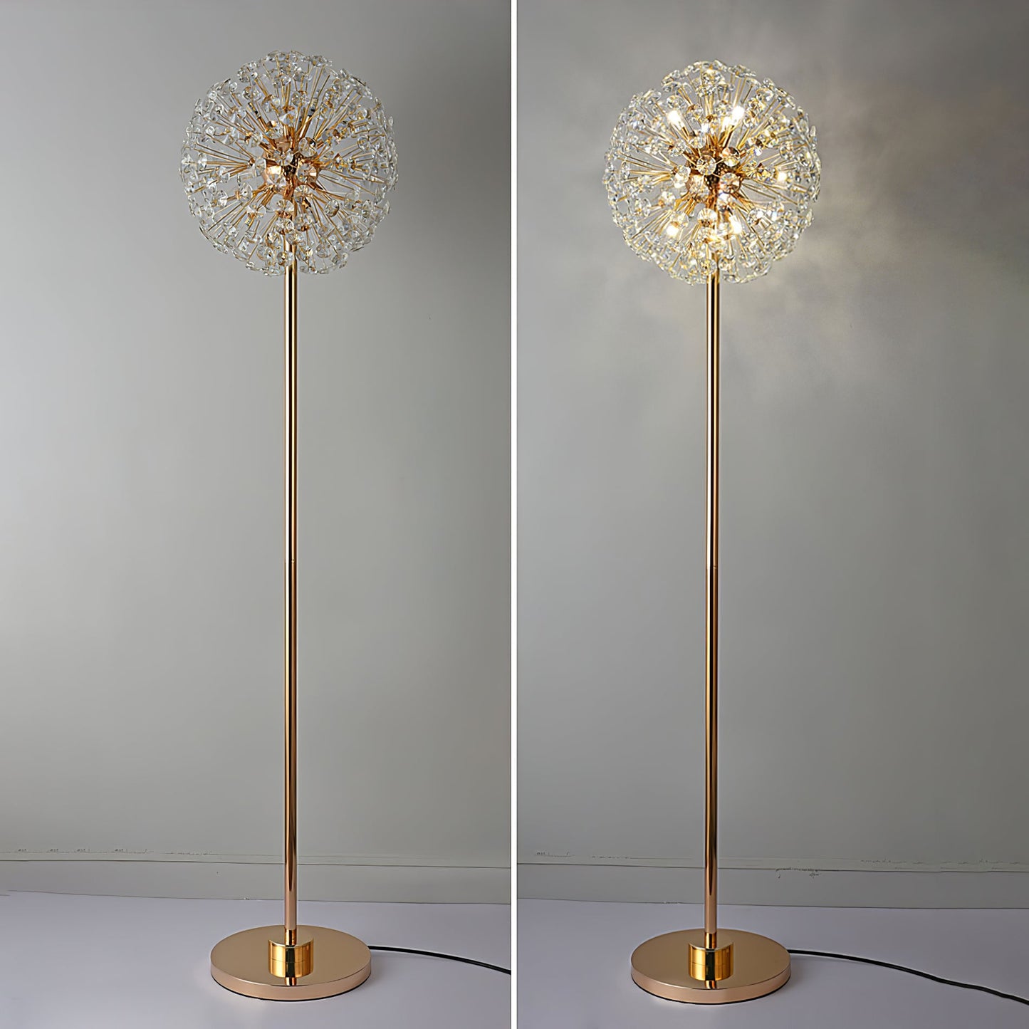 Crystal Dandelion Floor Lamp