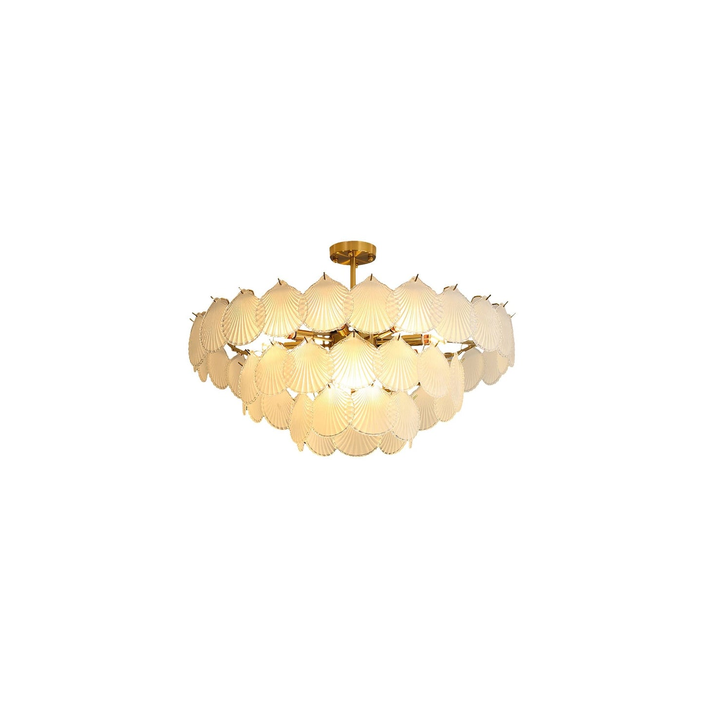 Shell Glass Chandelier