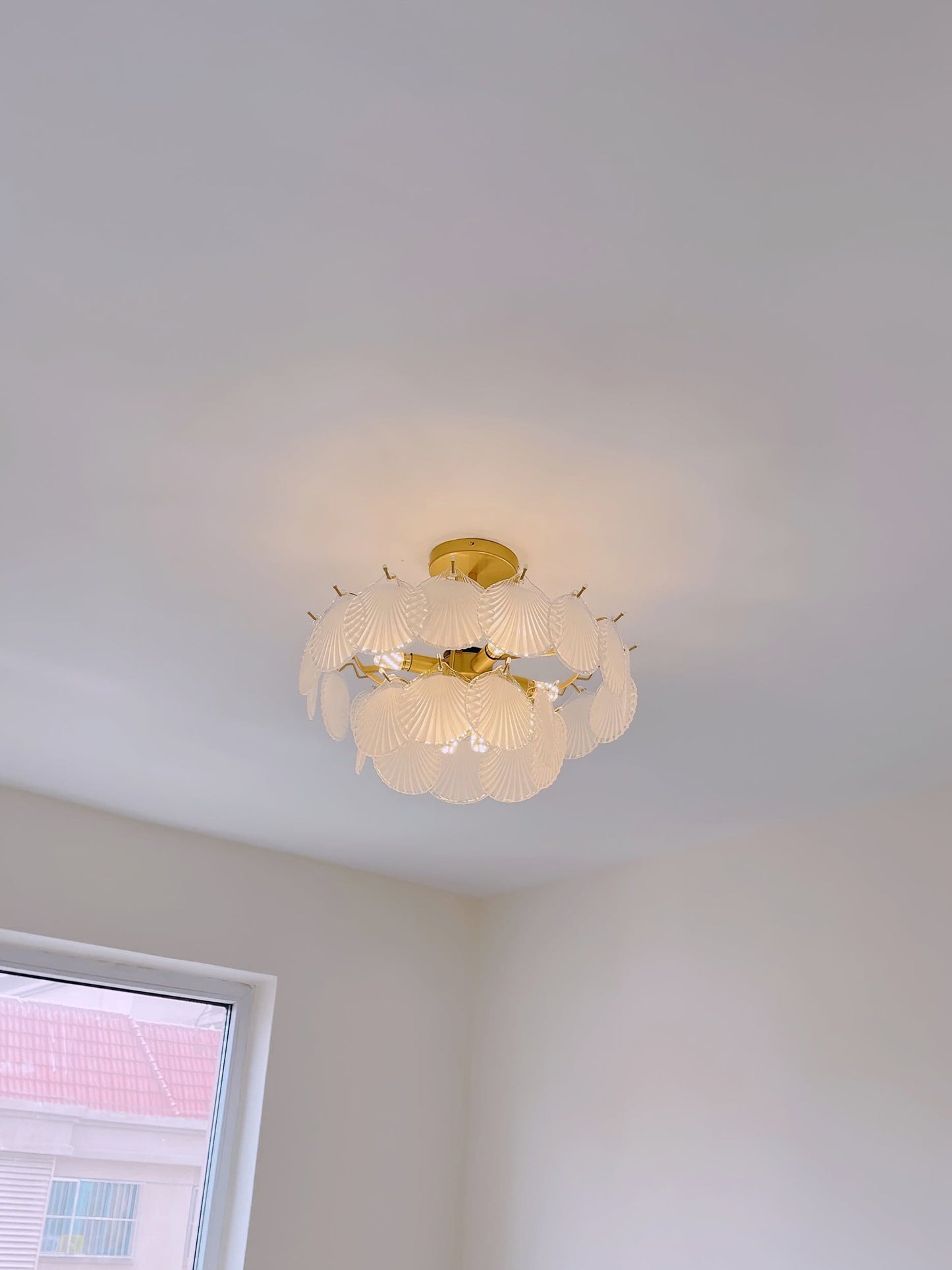 Shell Glass Chandelier