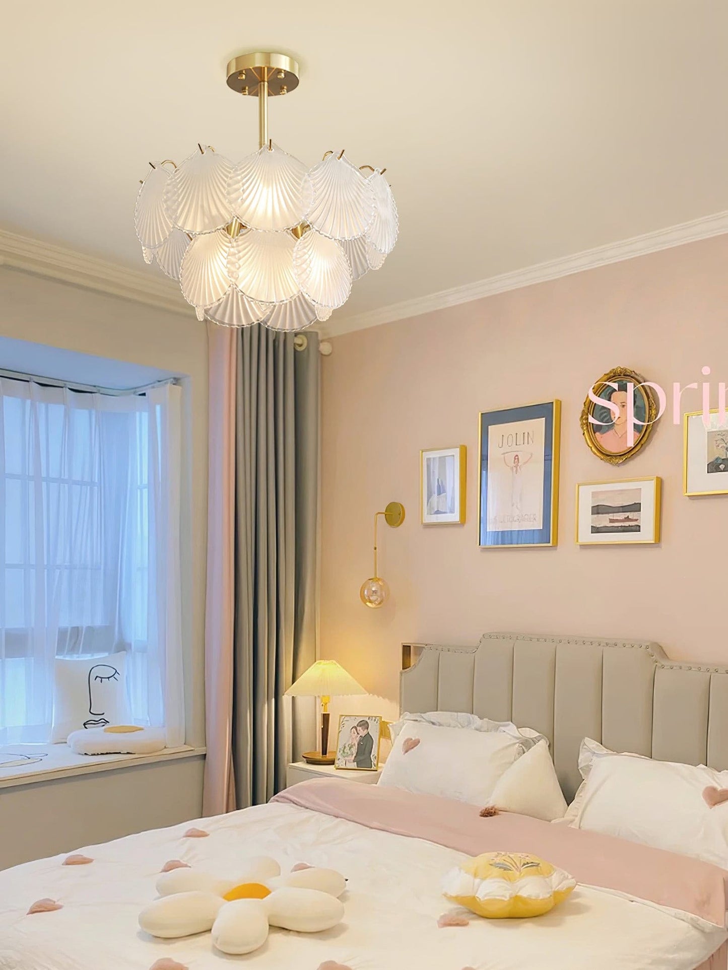 Shell Glass Chandelier