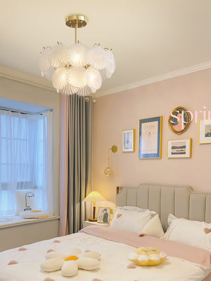 Shell Glass Chandelier