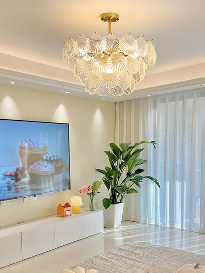 Shell Glass Chandelier