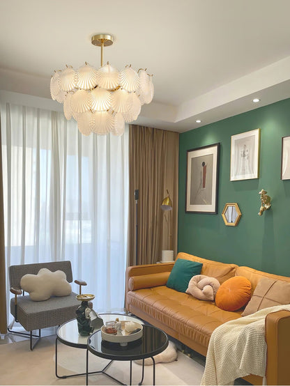 Shell Glass Chandelier