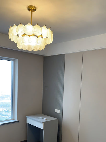 Shell Glass Chandelier