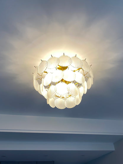 Shell Glass Chandelier