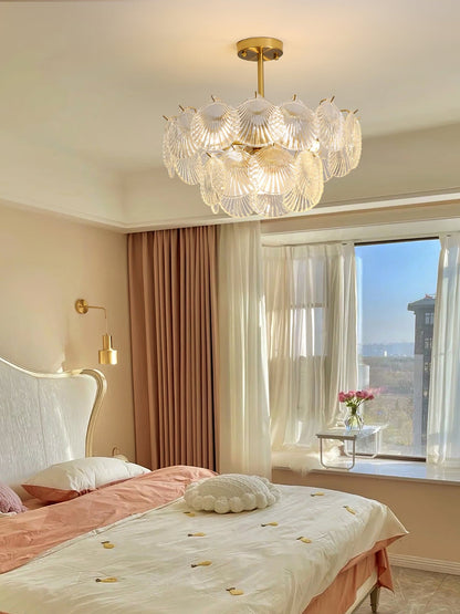 Shell Glass Chandelier