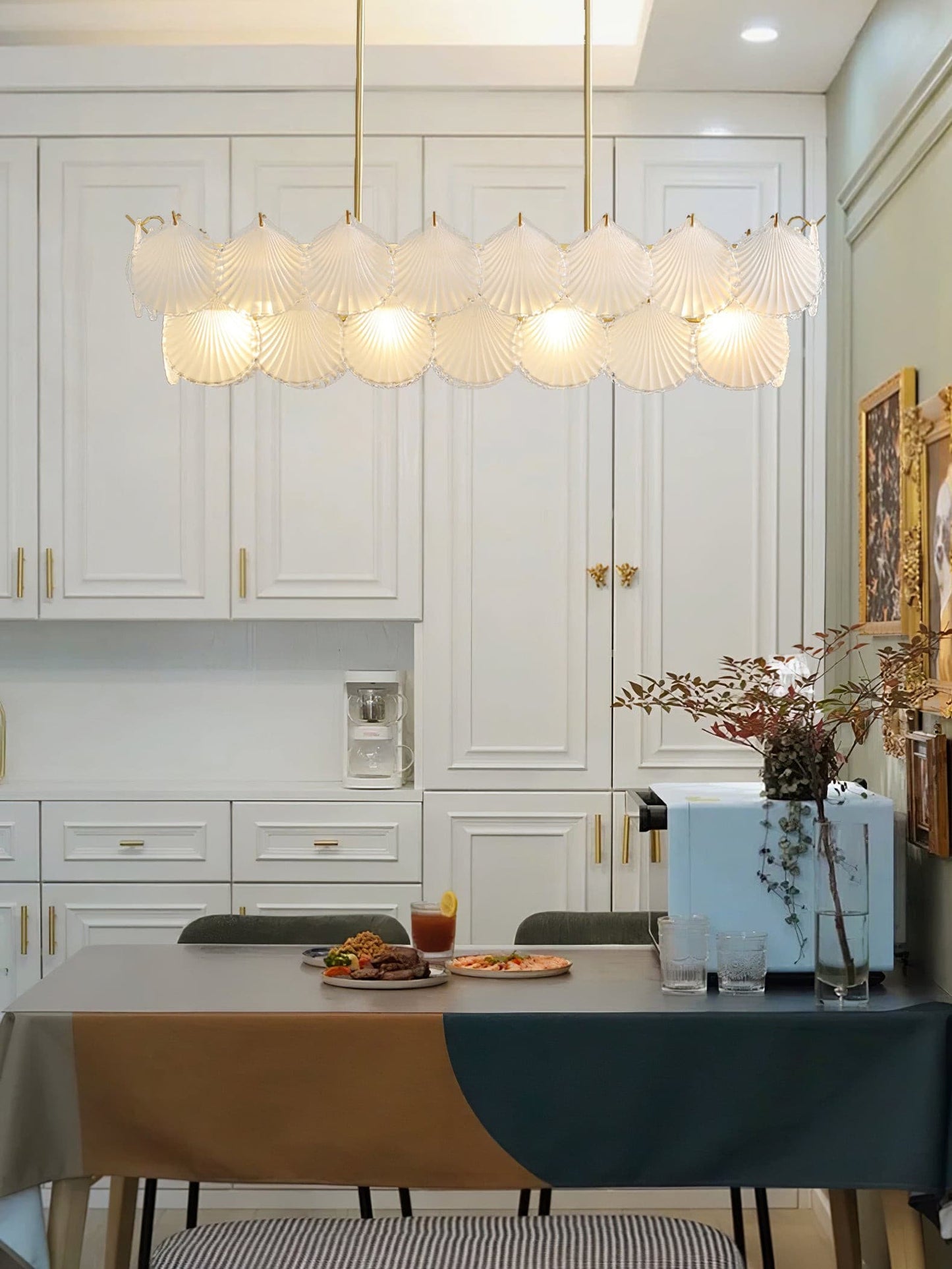 Shell Glass Chandelier