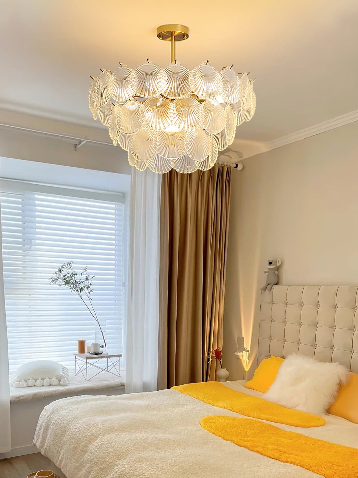 Shell Glass Chandelier
