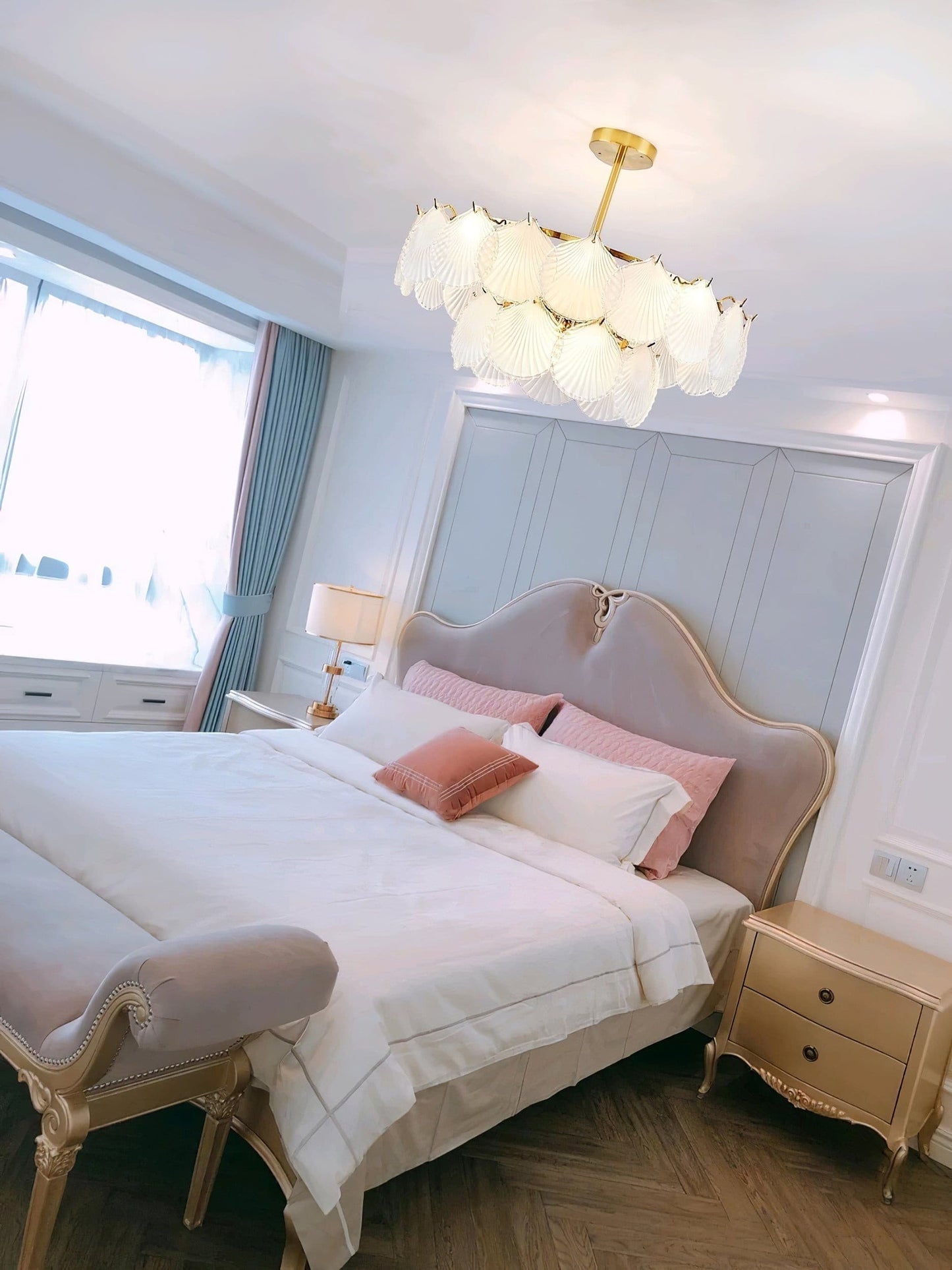 Shell Glass Chandelier