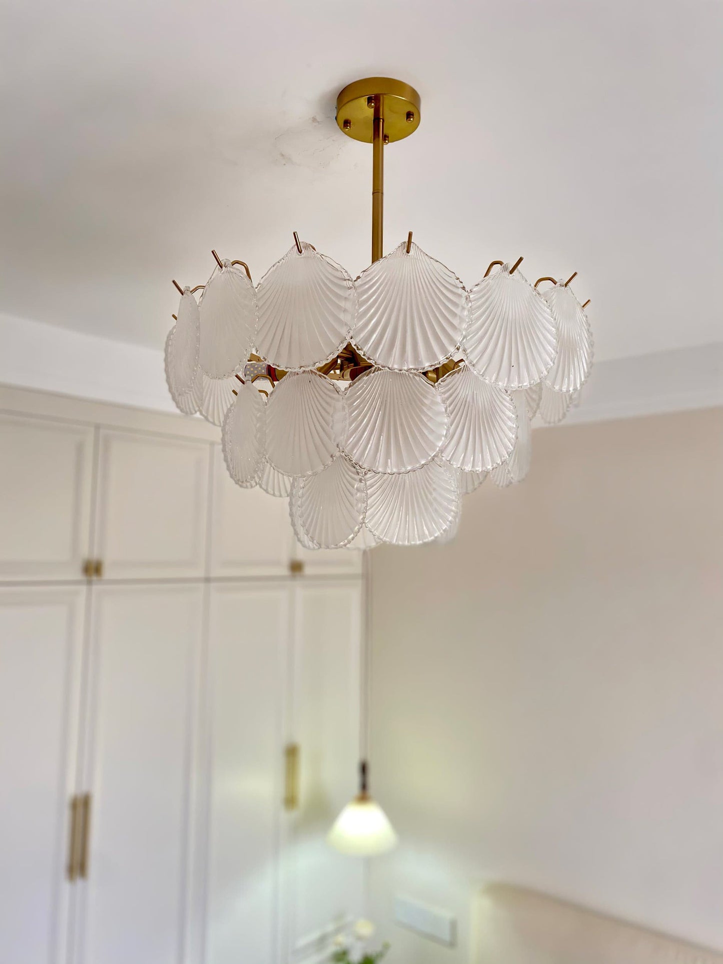 Shell Glass Chandelier