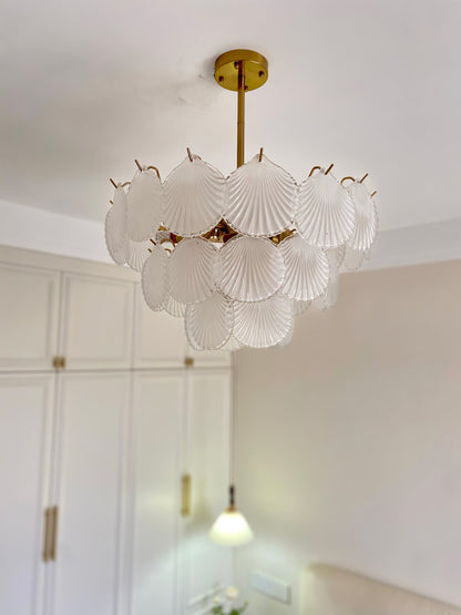 Shell Glass Chandelier