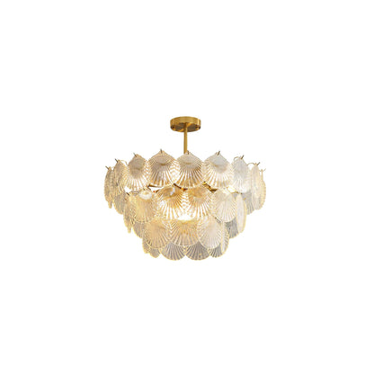 Shell Glass Chandelier