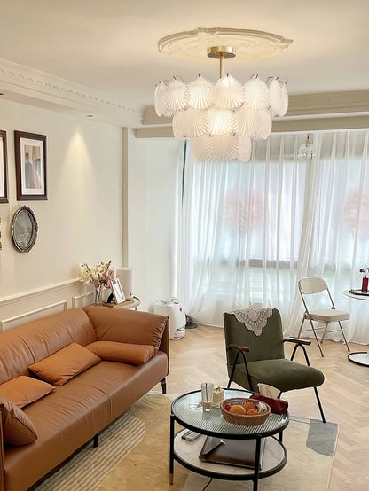 Shell Glass Chandelier