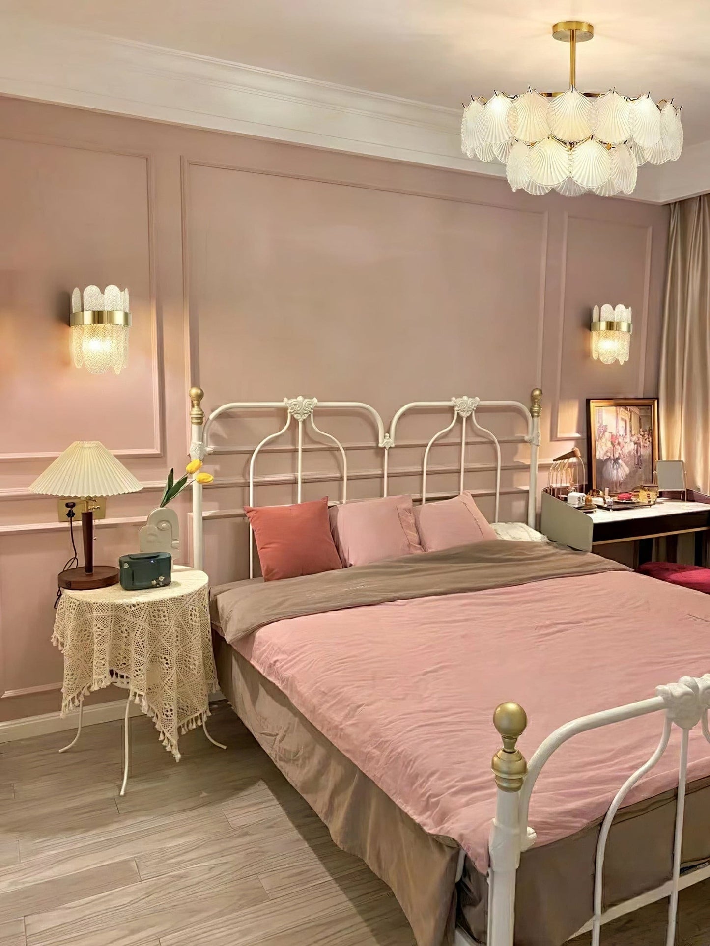 Shell Glass Chandelier