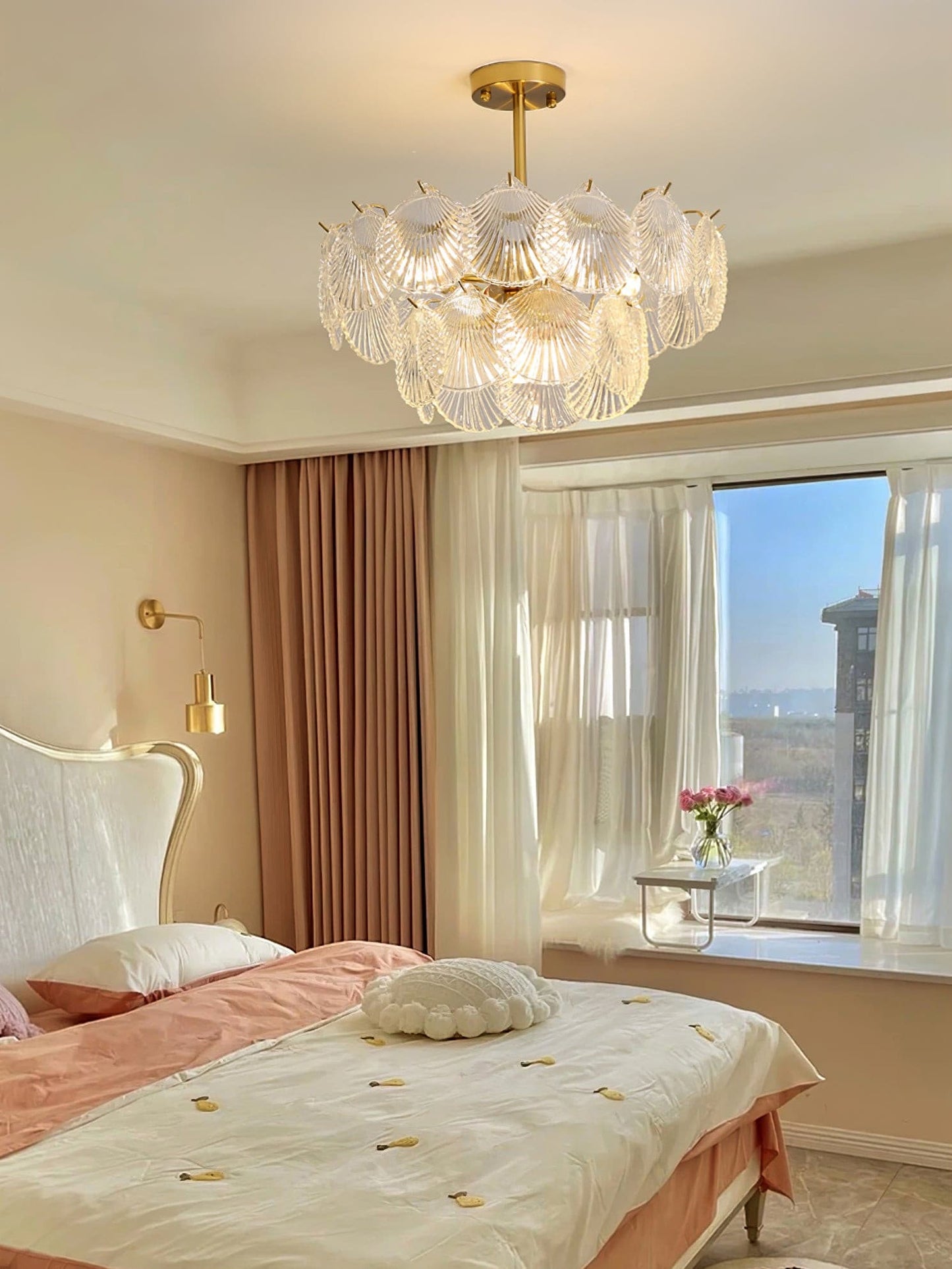 Shell Glass Chandelier