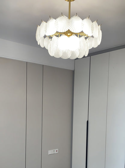 Shell Glass Chandelier