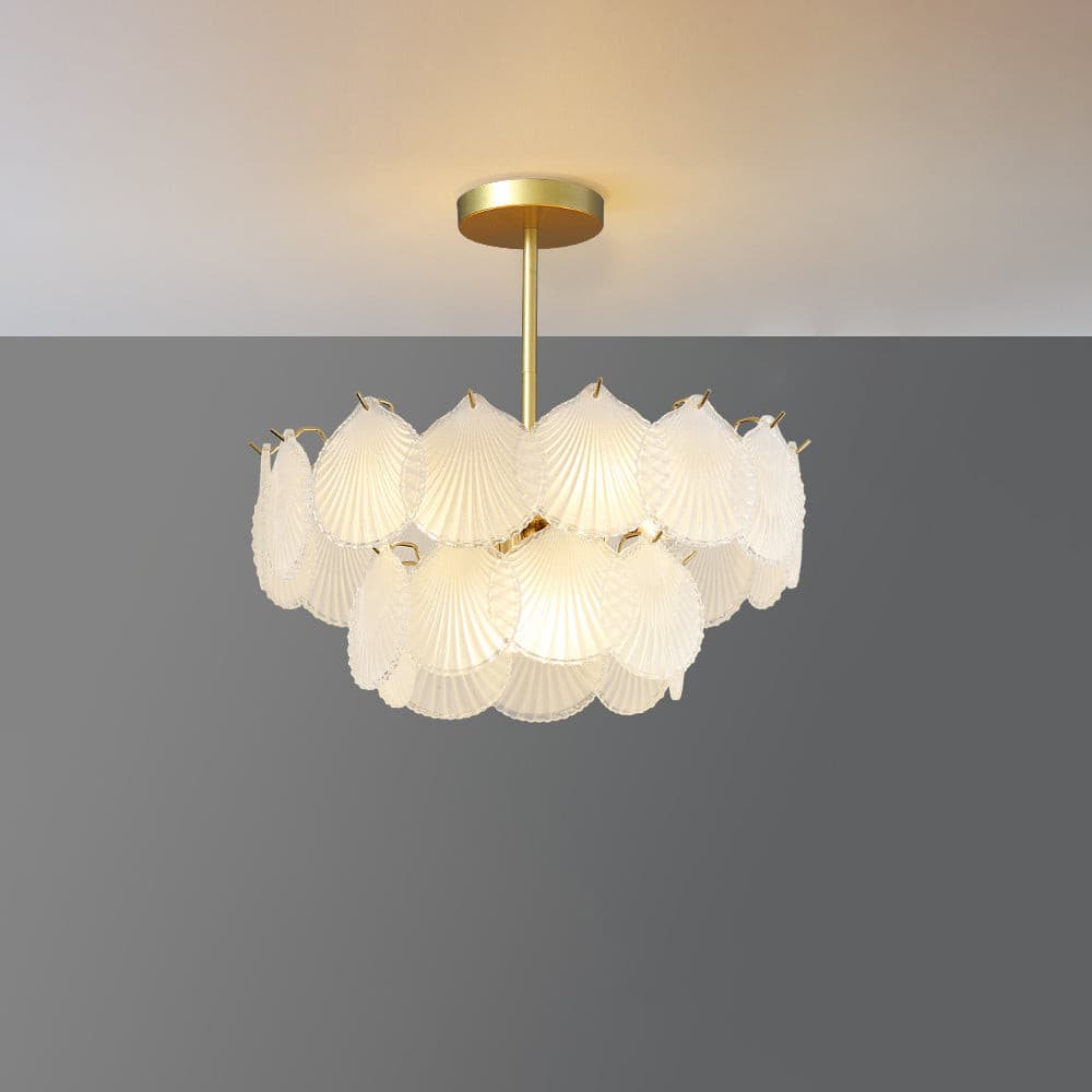 Shell Glass Chandelier