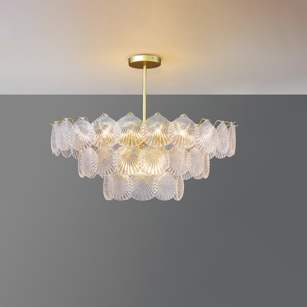 Shell Glass Chandelier