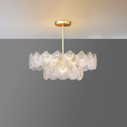 Shell Glass Chandelier
