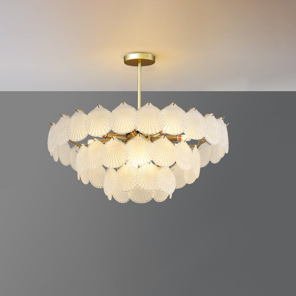 Shell Glass Chandelier