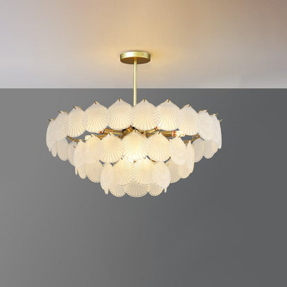 Shell Glass Chandelier