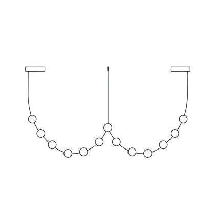 Curve Leather Chandelier