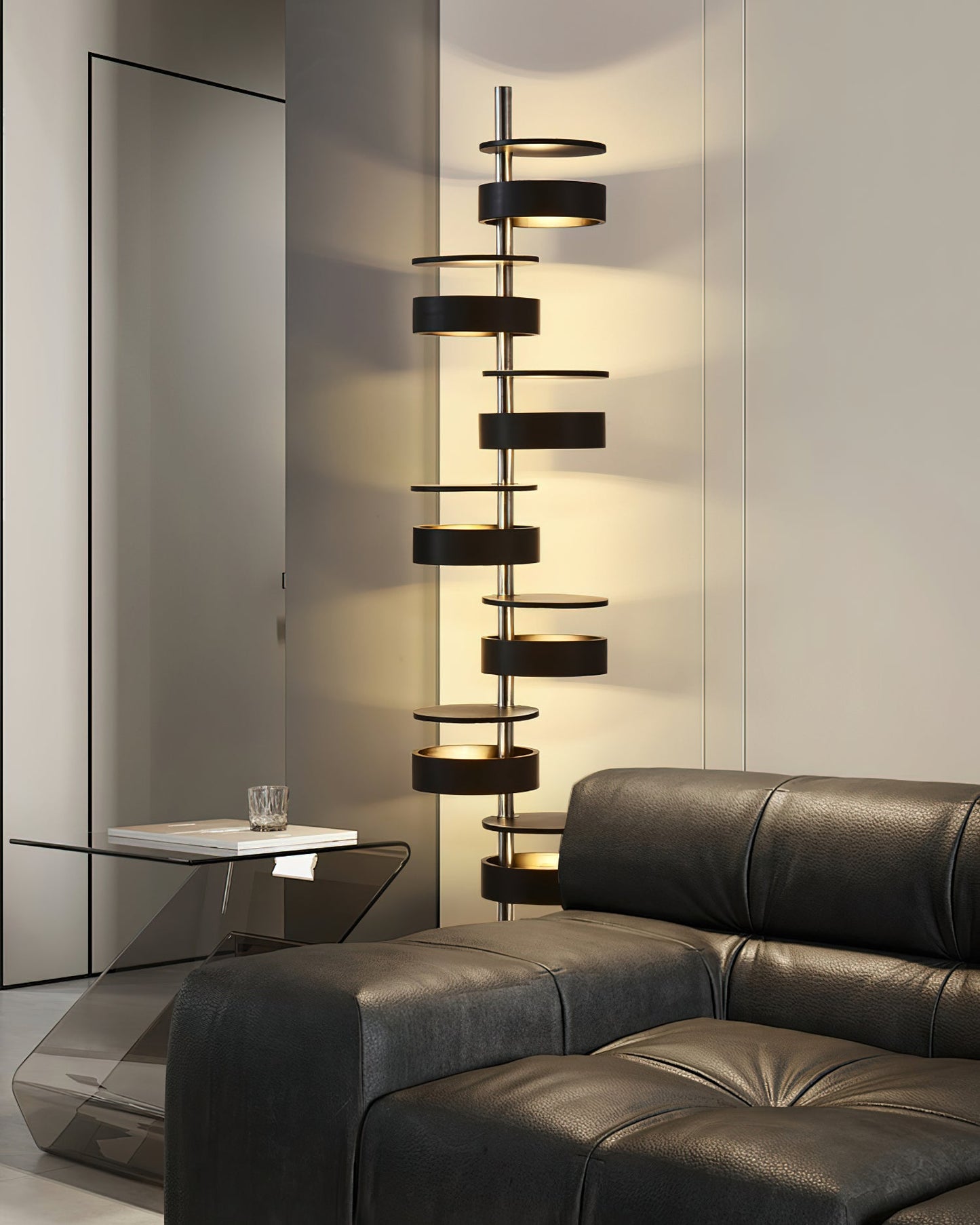 Cylindrical Flow Floor Lamp