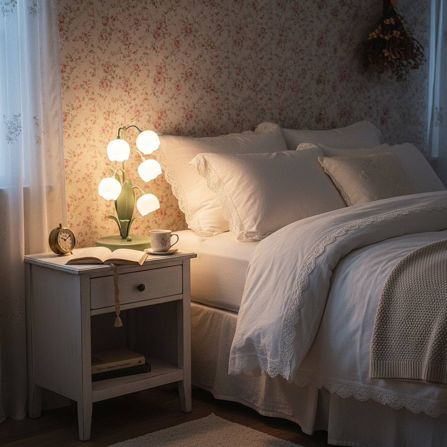 Bell Orchid Table Lamp