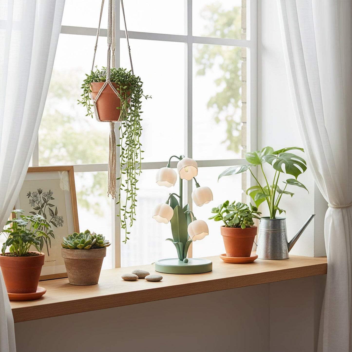 Bell Orchid Table Lamp