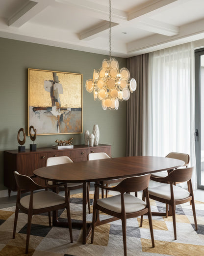 Medallion Glass Chandelier