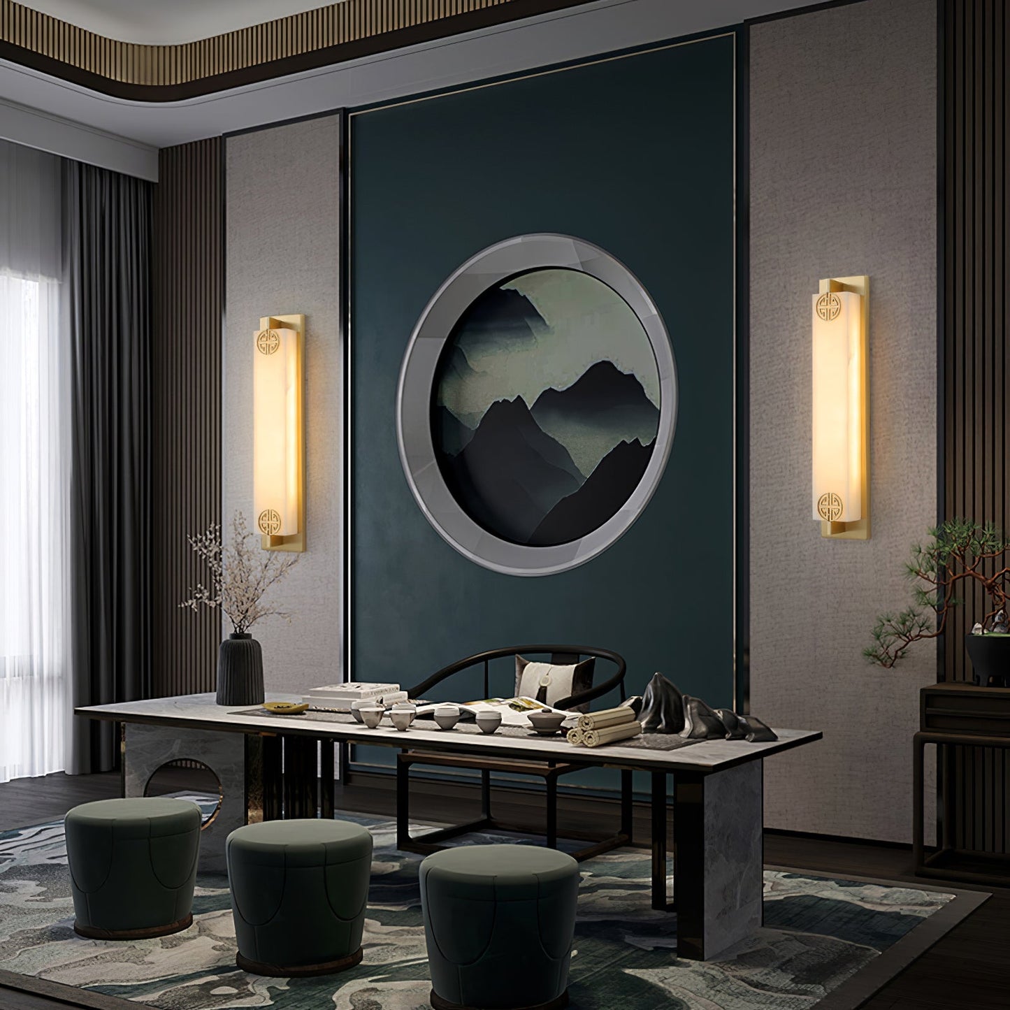 Delmar Alabaster Wall Lamp