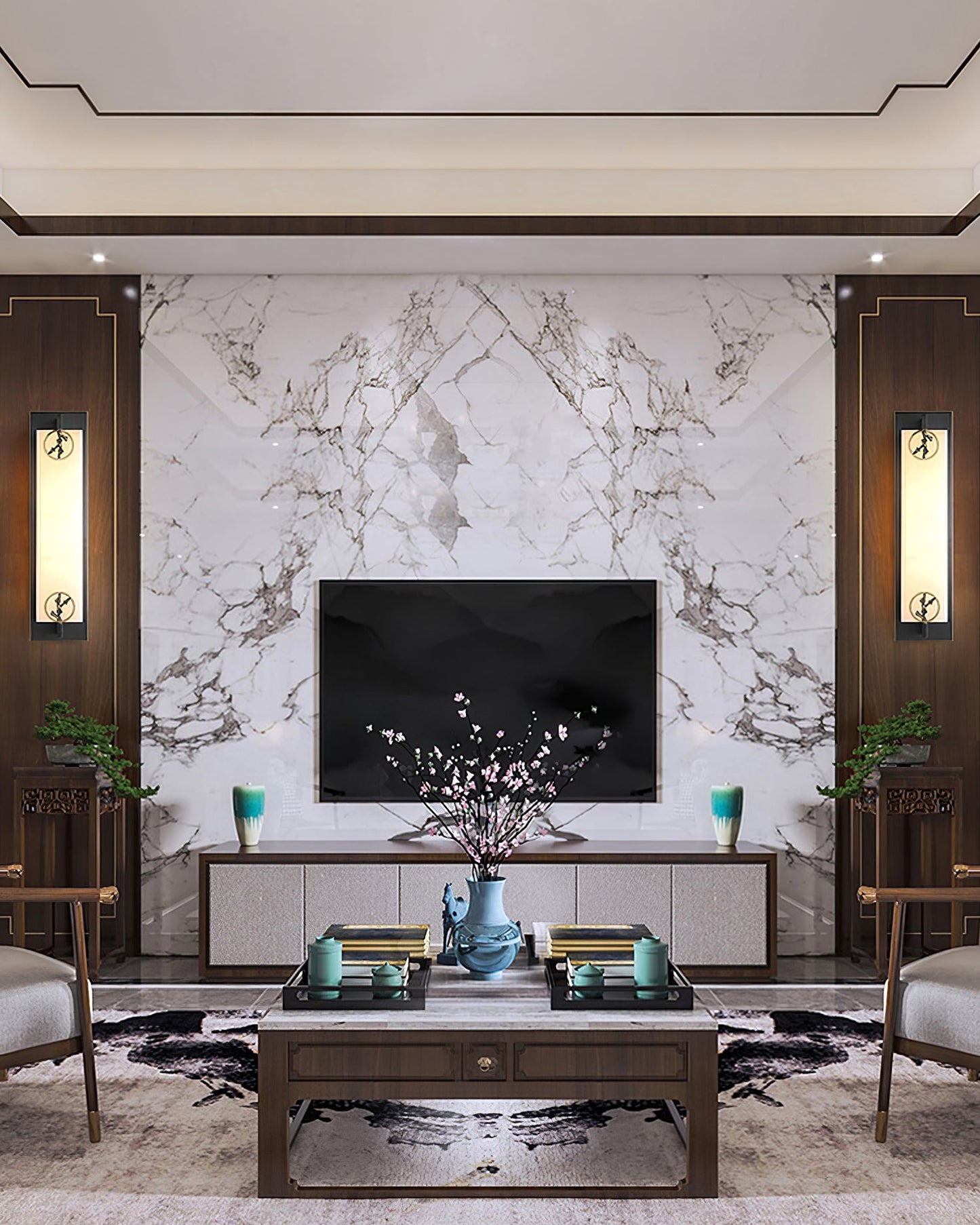 Delmar Alabaster Wall Lamp
