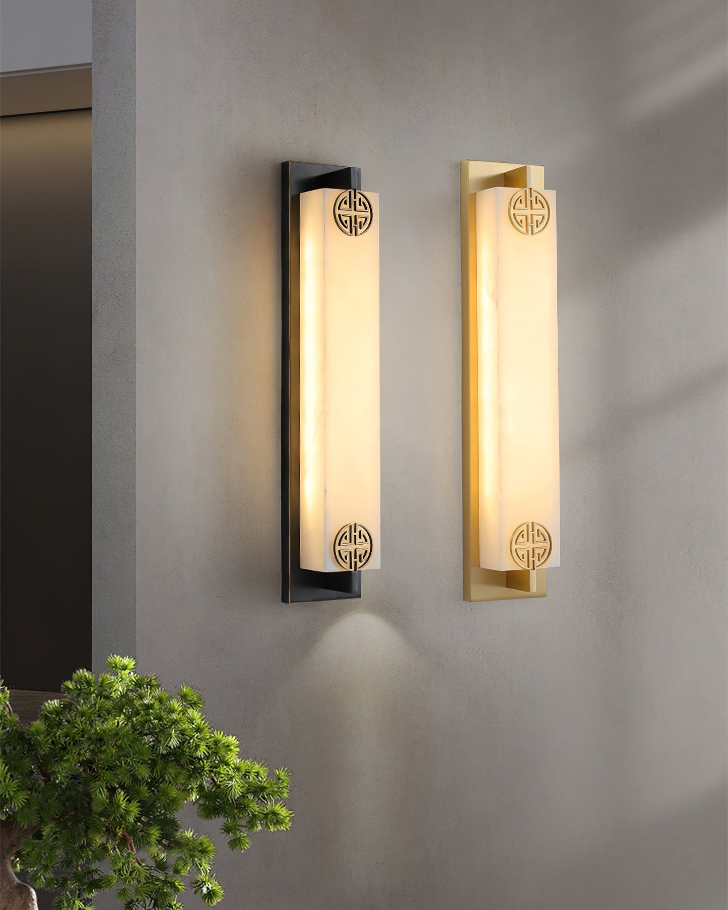 Delmar Alabaster Wall Lamp