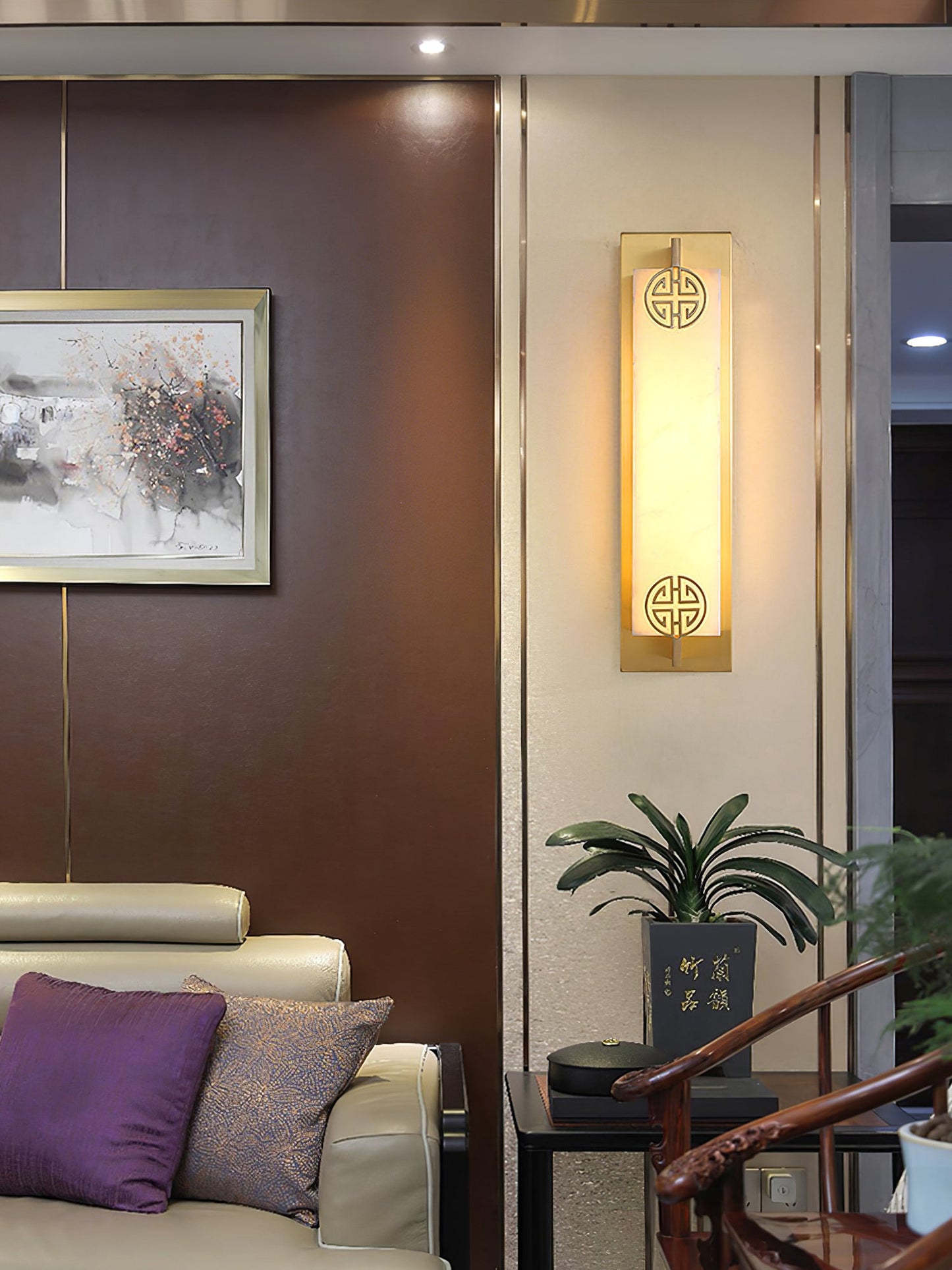 Delmar Alabaster Wall Lamp