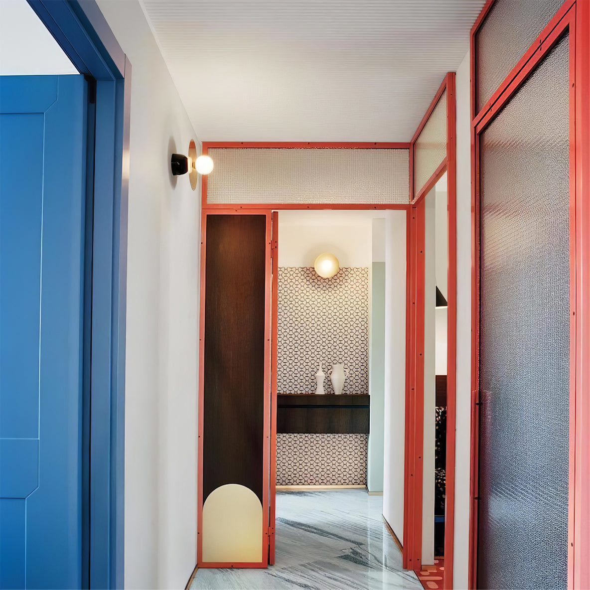 Disc And Sphere Wall Lamp