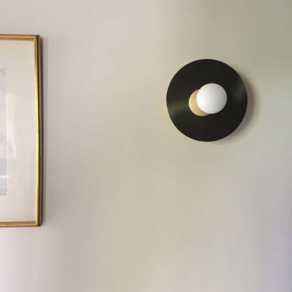 Disc And Sphere Wall Lamp