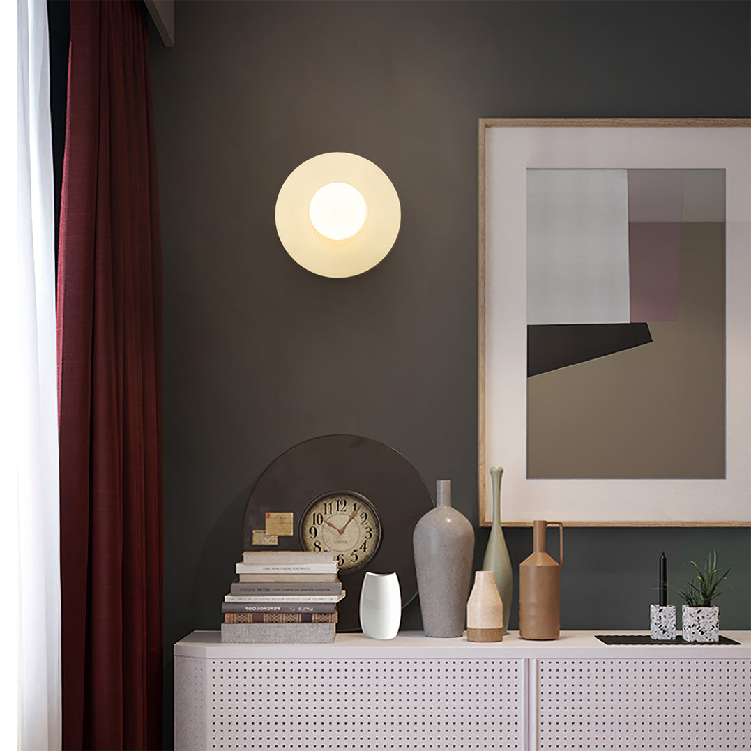 Disc And Sphere Wall Lamp